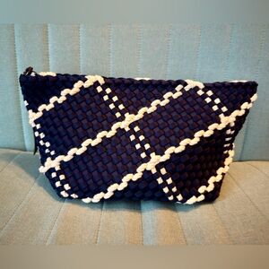 NWT Naghedi Portofino Cosmetic in Ink Blue